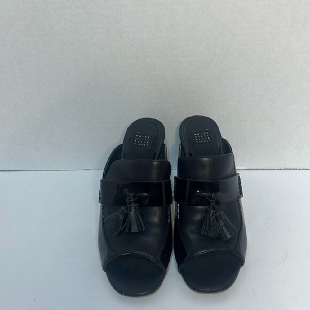 White House Black Market Ariah Oxford Mules Size‎ 8